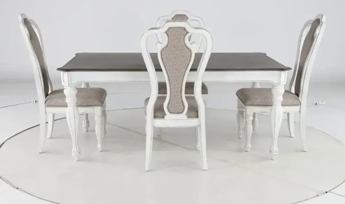 Magnolia Manor Antique White 5 Piece Dining Set