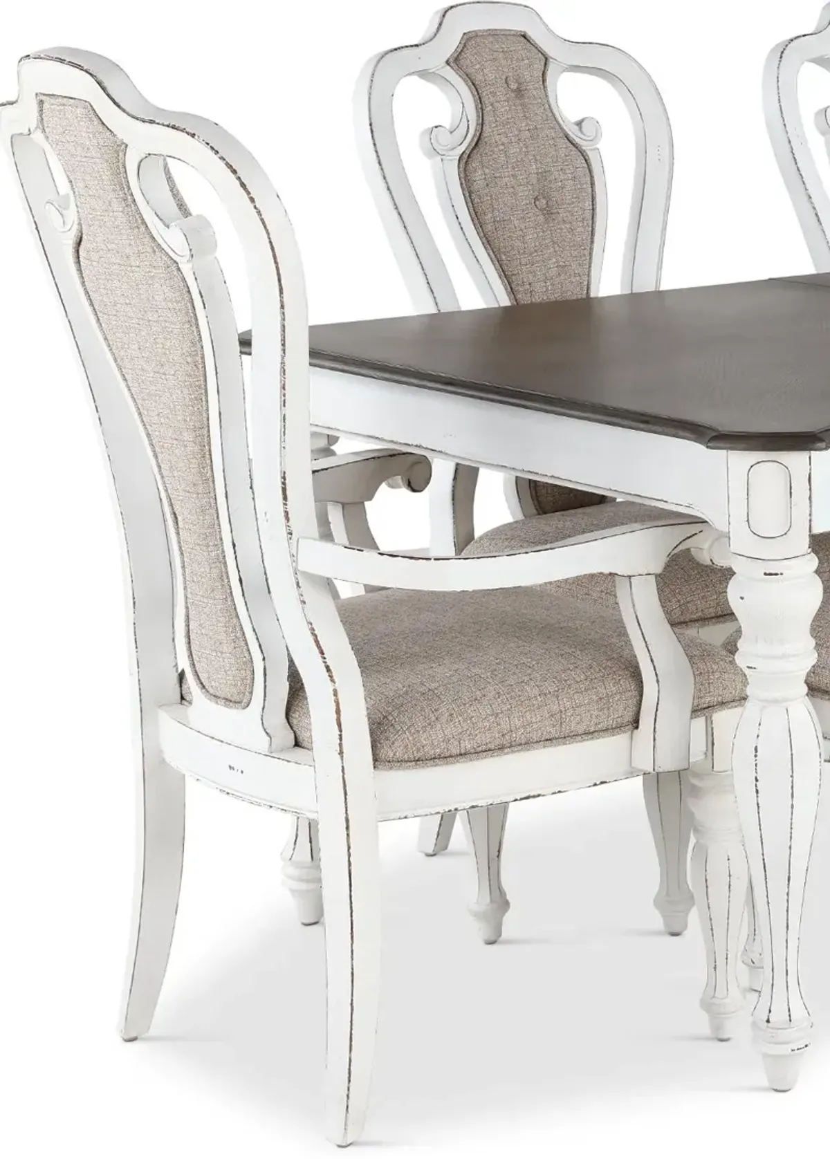 Magnolia Manor Antique White 7 Piece Dining Set