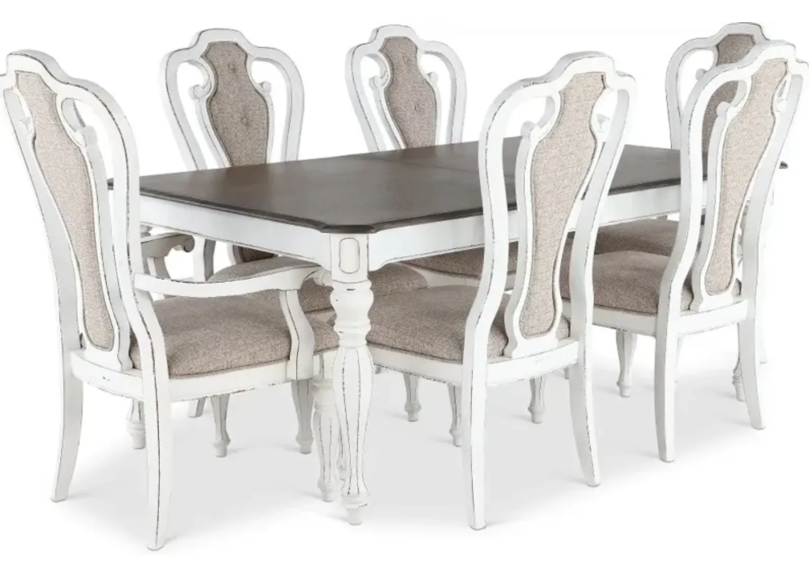 Magnolia Manor Antique White 7 Piece Dining Set