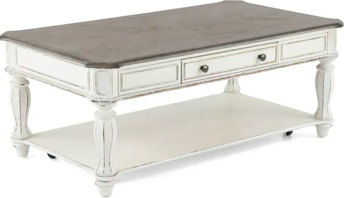 Magnolia Manor Antique White Coffee Table