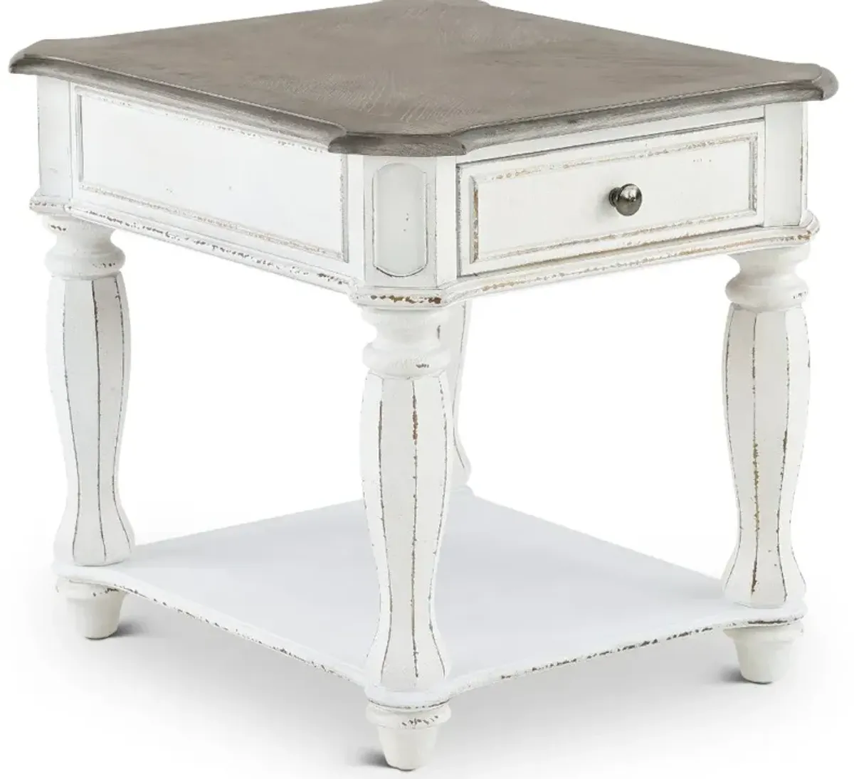 Magnolia Manor Antique White End Table