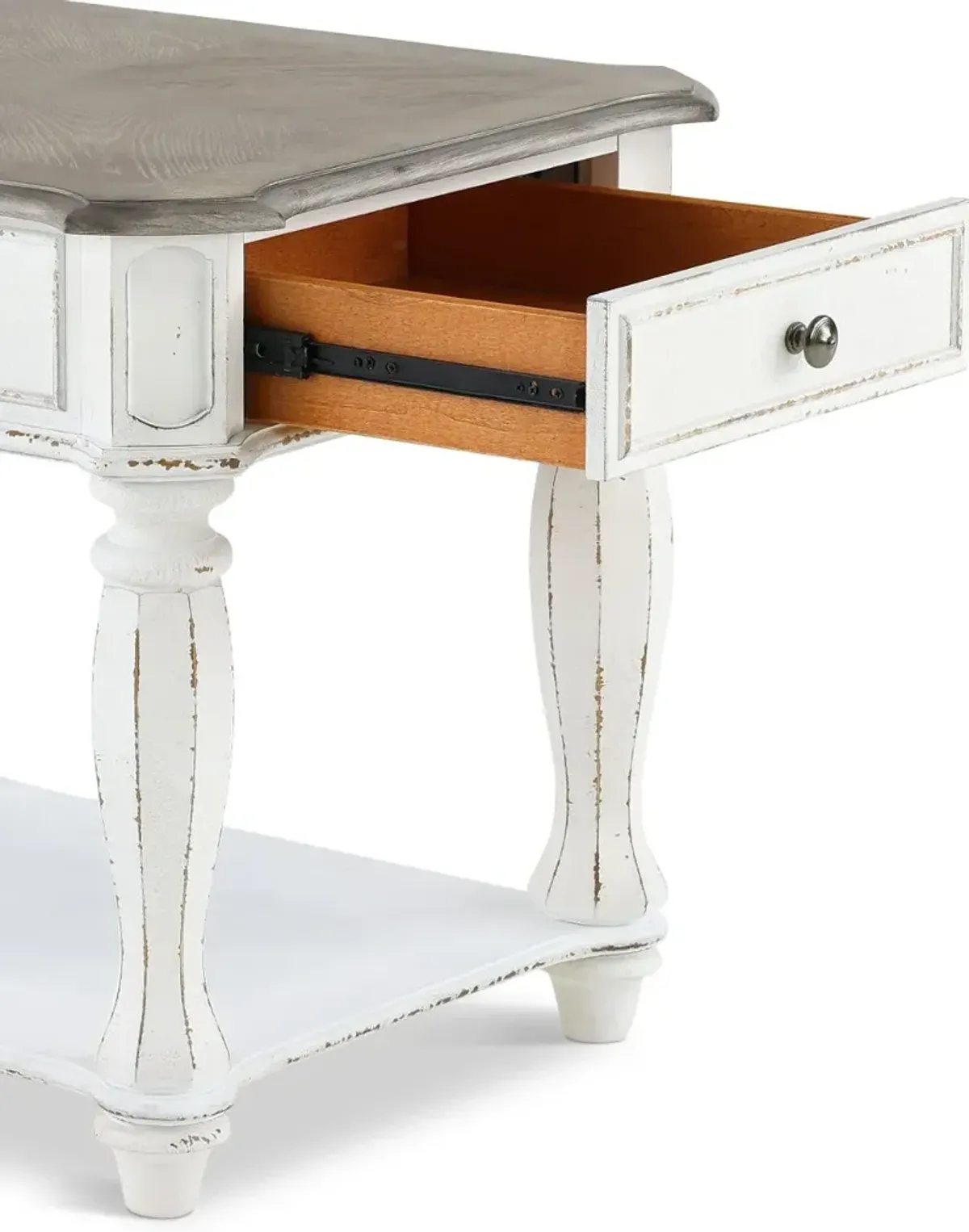 Magnolia Manor Antique White End Table