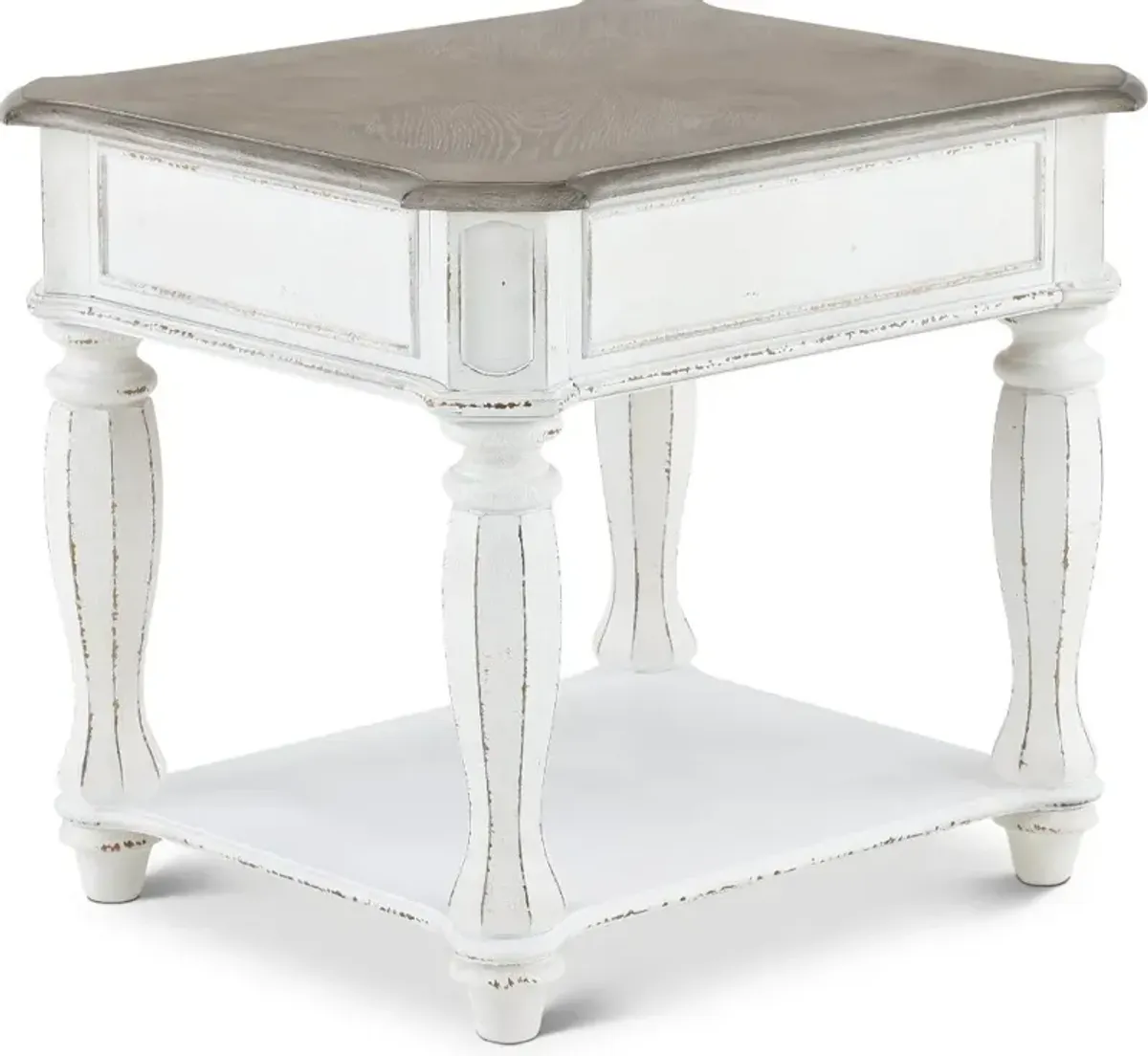 Magnolia Manor Antique White End Table