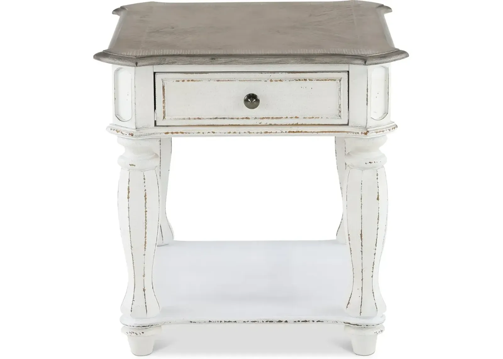 Magnolia Manor Antique White End Table