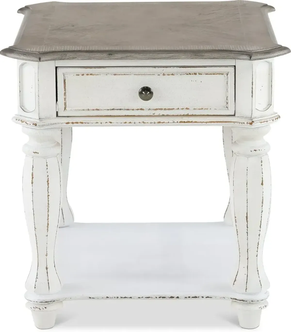 Magnolia Manor Antique White End Table