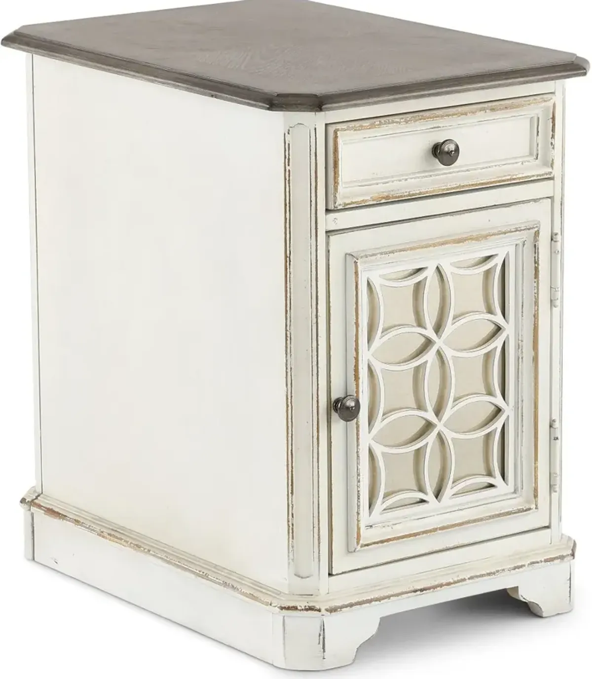 Magnolia Manor Antique White Side Table