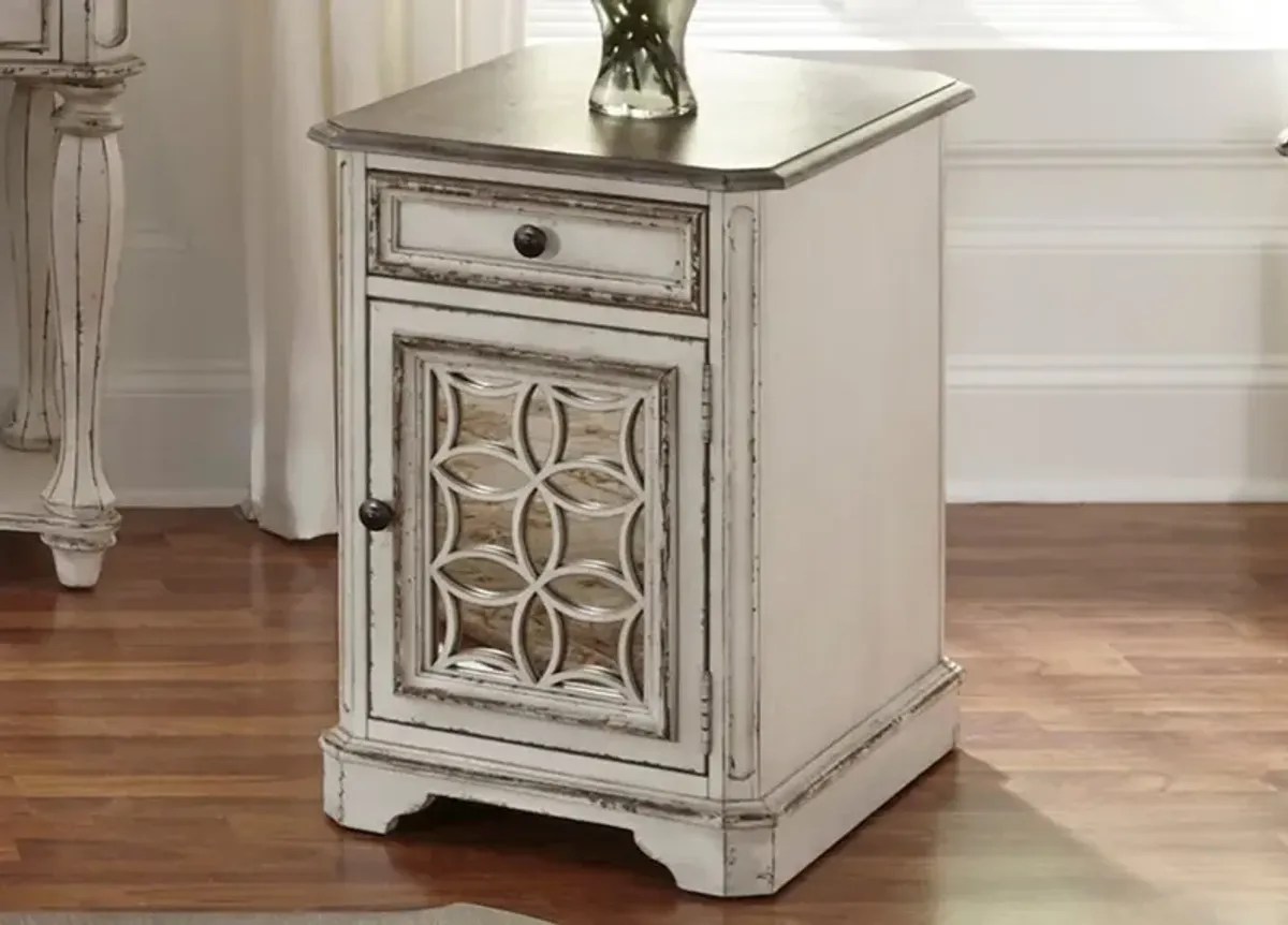 Magnolia Manor Antique White Side Table