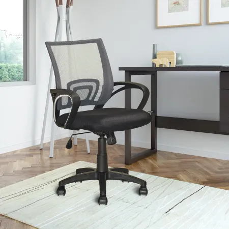 Workspace Dark Gray and Black Mesh Office Chair