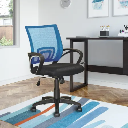 Workspace Blue and Black Mesh Office Chair