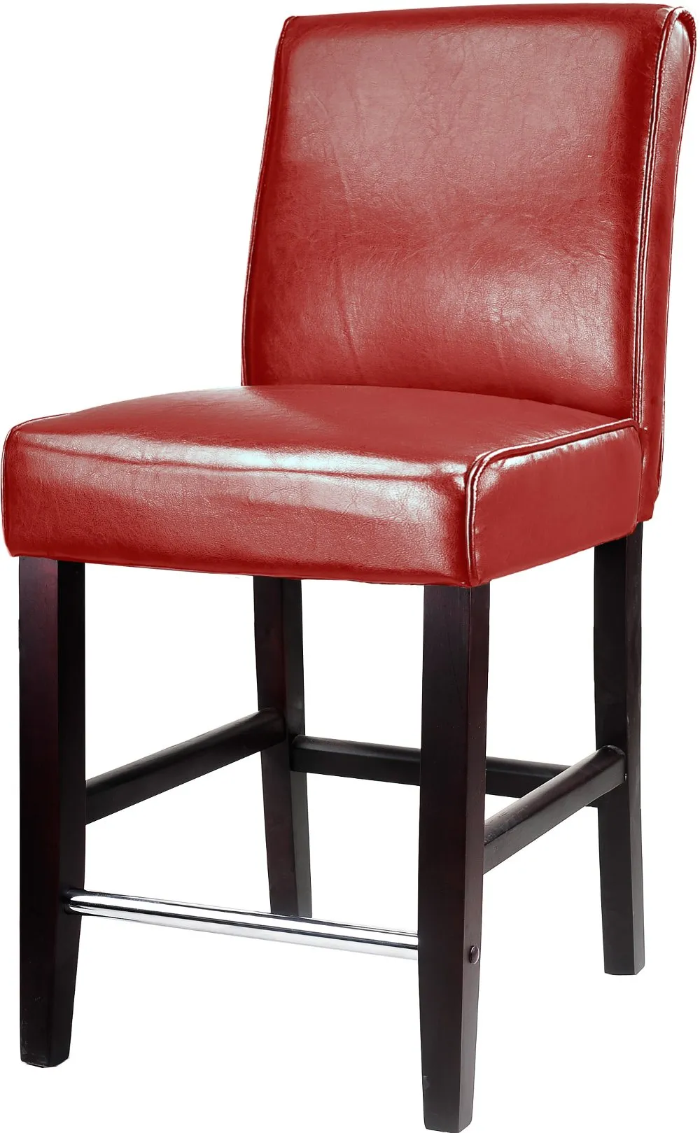 Antonio Red Upholstered Counter Height Stool