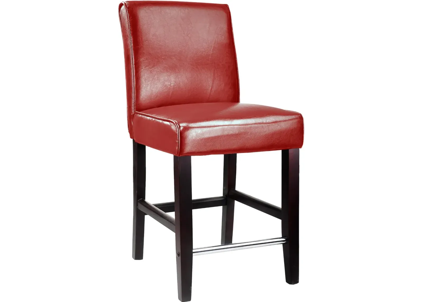 Antonio Red Upholstered Counter Height Stool