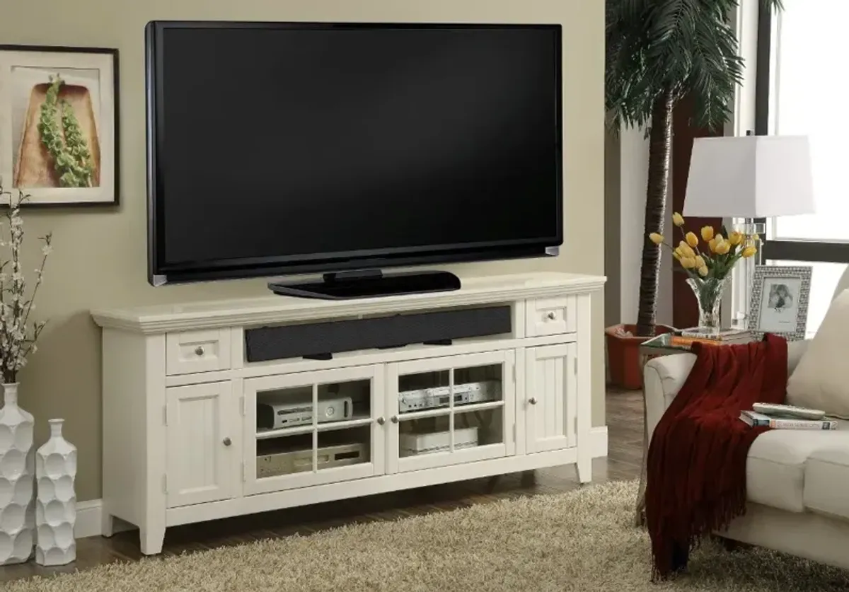 Country White 72 Inch TV Stand