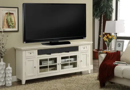 Country White 72 Inch TV Stand