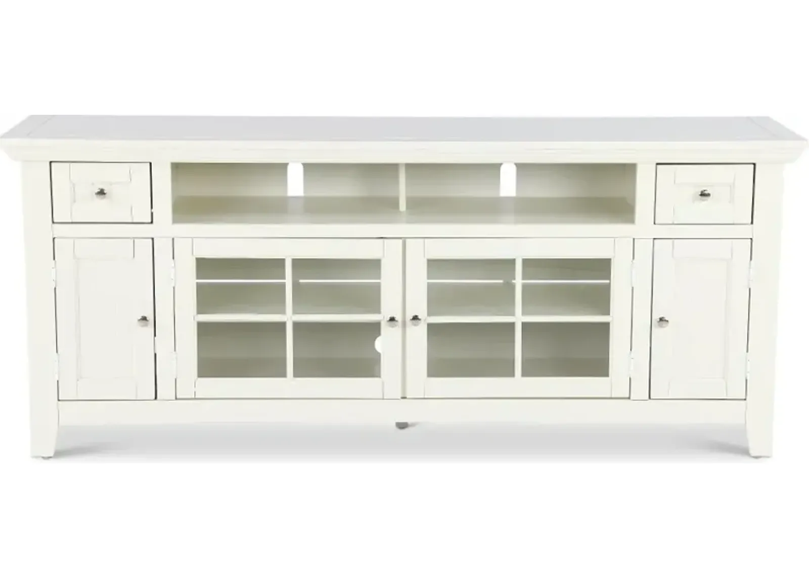 Country White 72 Inch TV Stand