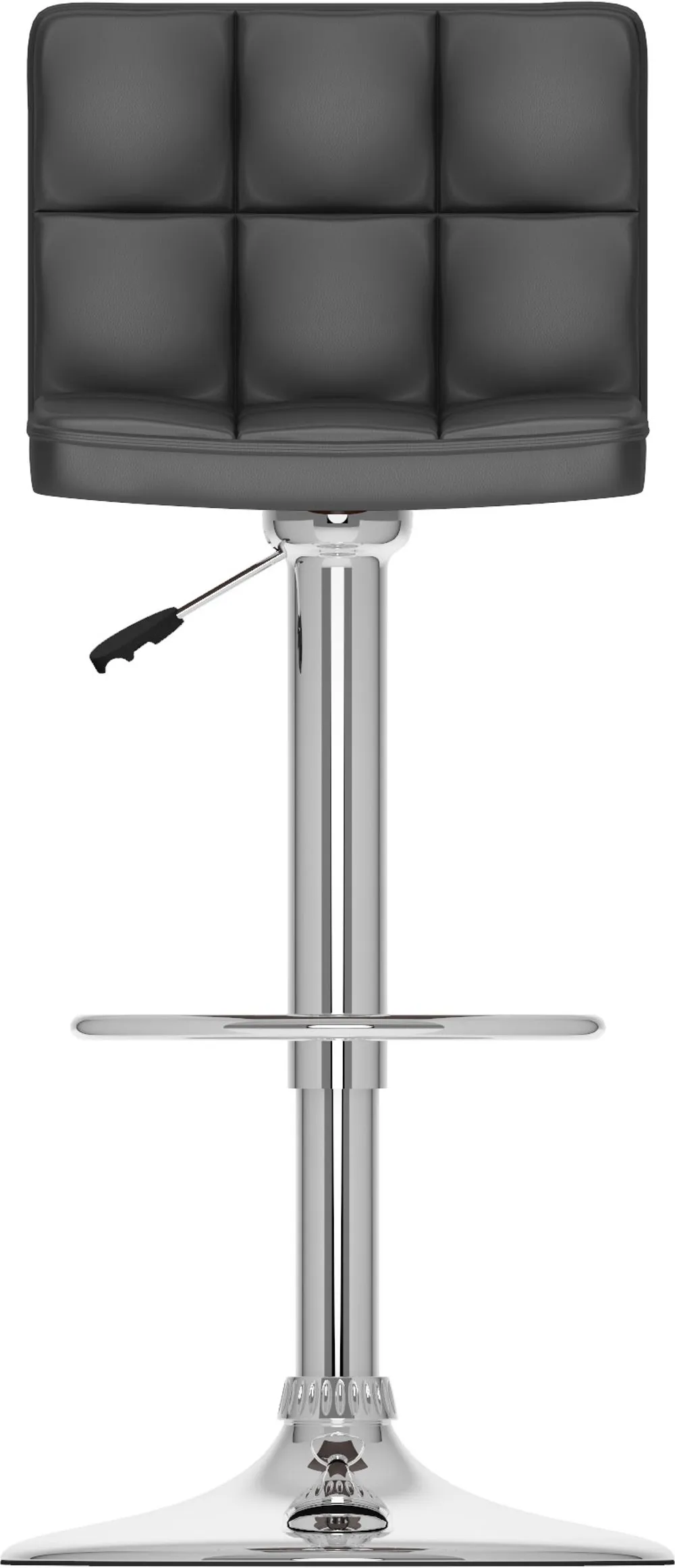 Carson Black Adjustable Bar Stool, Set of 2