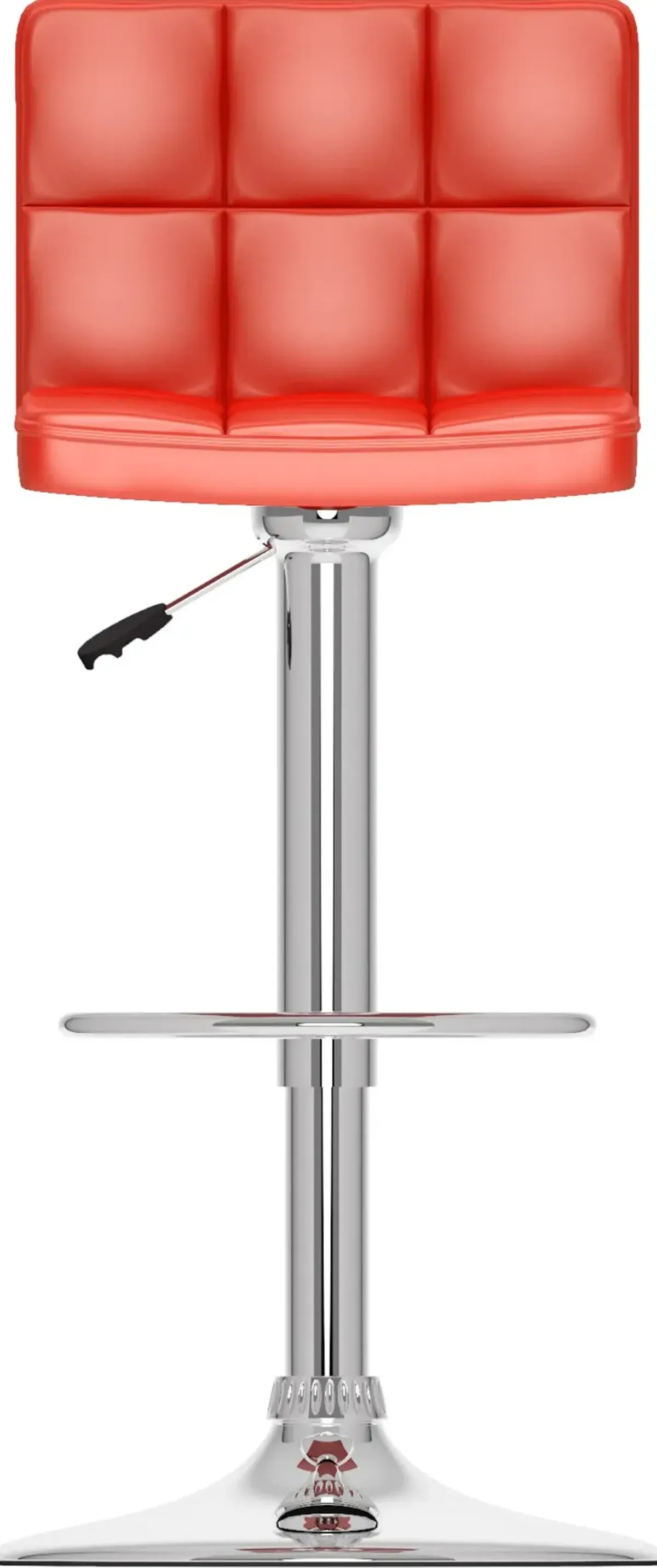 Carson Red Adjustable Bar Stool, Set of 2