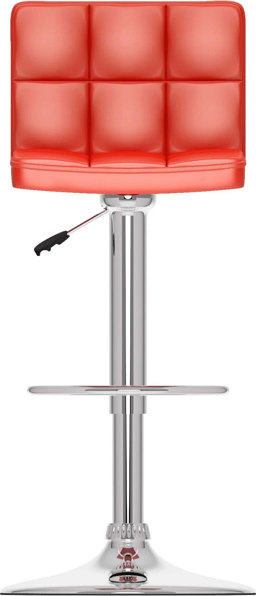 Carson Red Adjustable Bar Stool, Set of 2