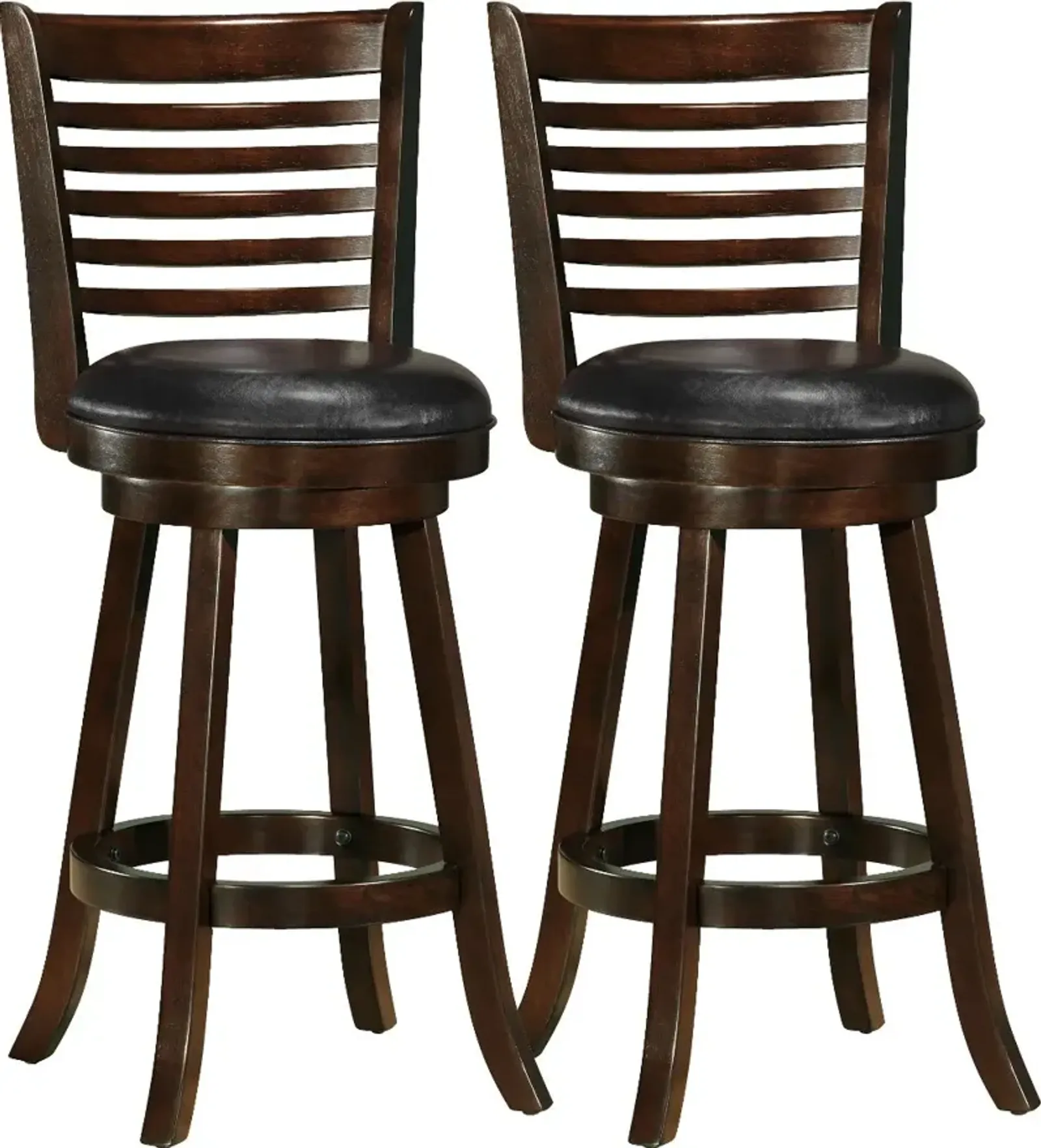 Woodgrove Cappuccino and Black Bar Stool, Set of 2