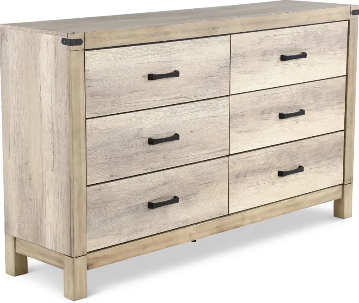 Matteo Antiqued White Dresser