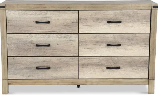 Matteo Antiqued White Dresser