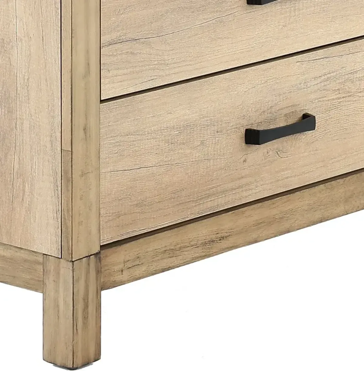 Matteo Rustic Contemporary Antiqued White Chest of Drawers