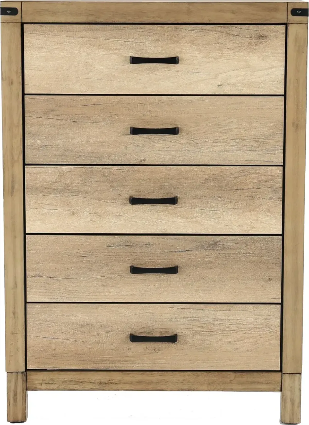 Matteo Rustic Contemporary Antiqued White Chest of Drawers