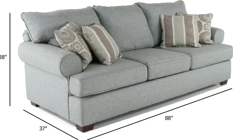 Alison Blue-Gray Sofa