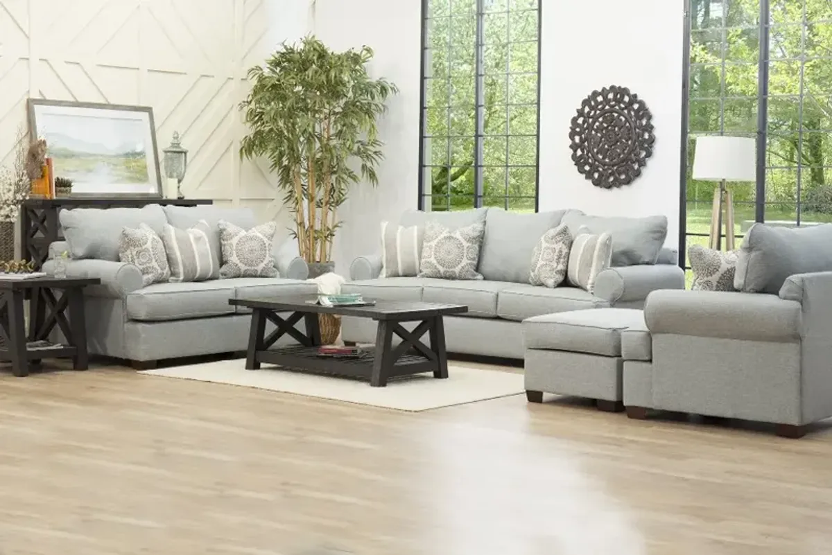 Alison Blue-Gray Loveseat