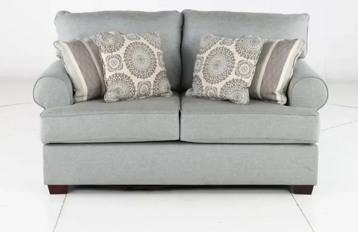 Alison Blue-Gray Loveseat