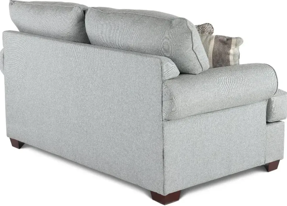 Alison Blue-Gray Loveseat