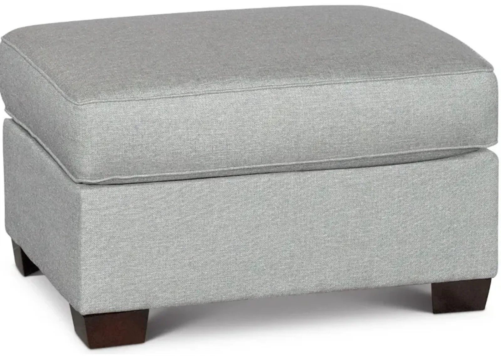 Alison Blue-Gray Ottoman