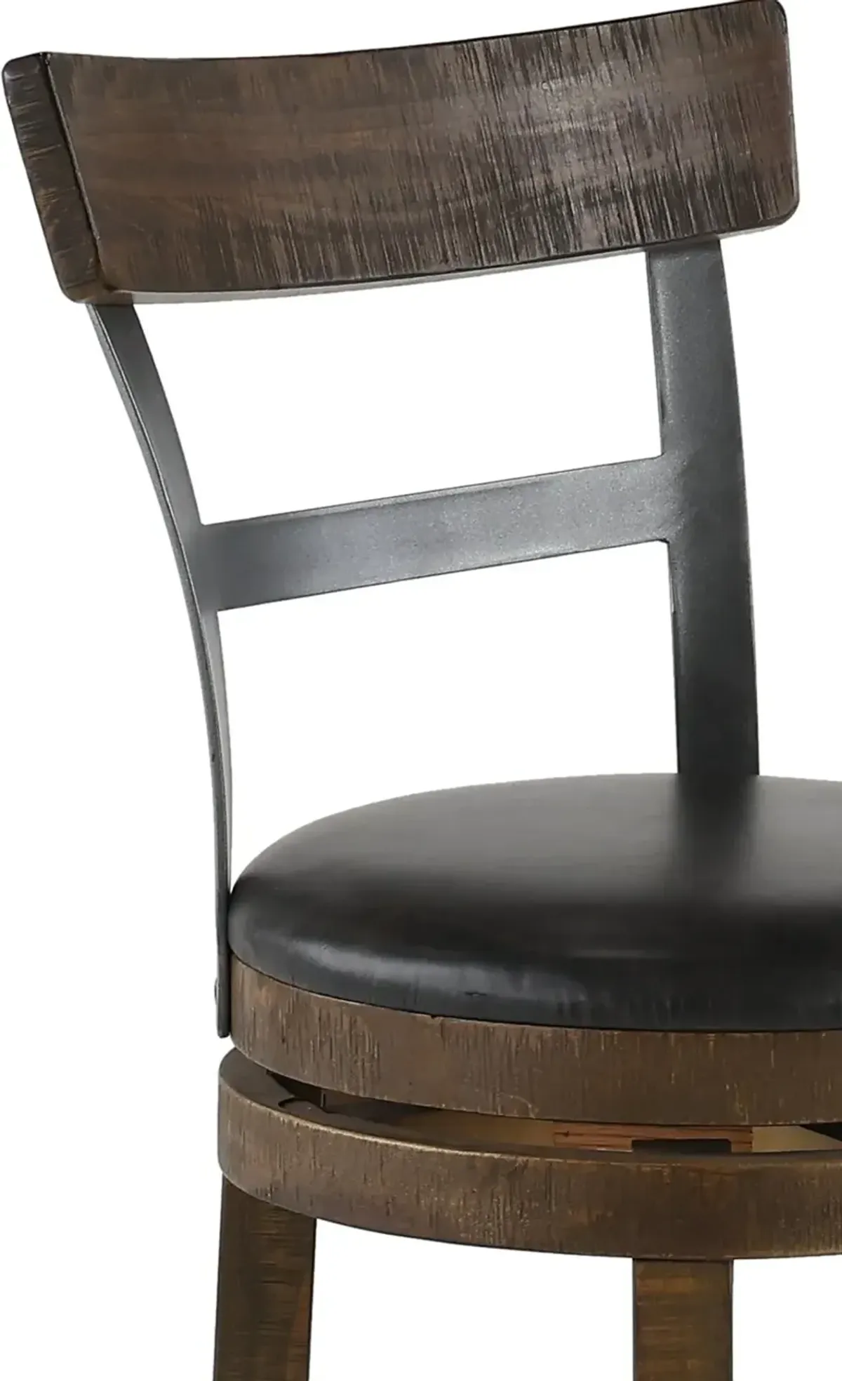 Barrel Tobacco Brown Swivel Counter Height Stool