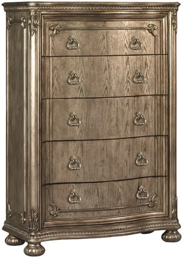 Seville Platinum Gold Chest of Drawers