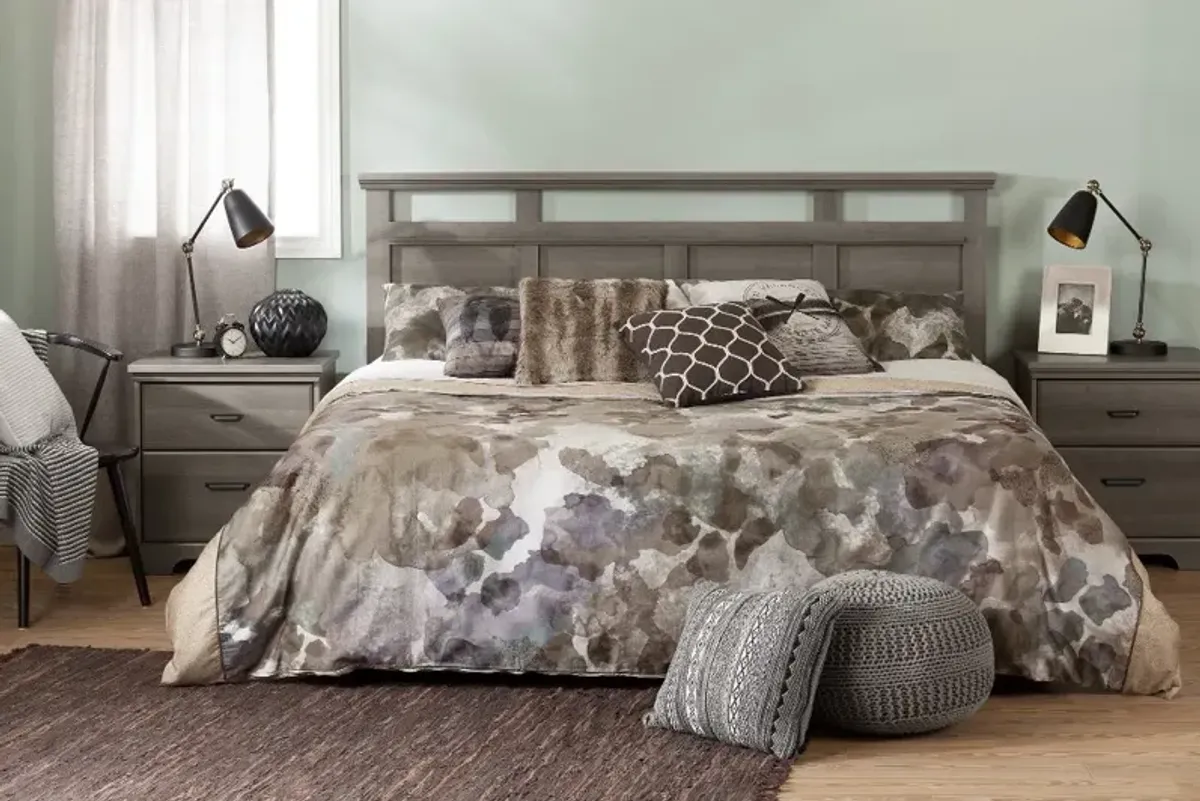 Versa Gray Maple King Headboard - South Shore