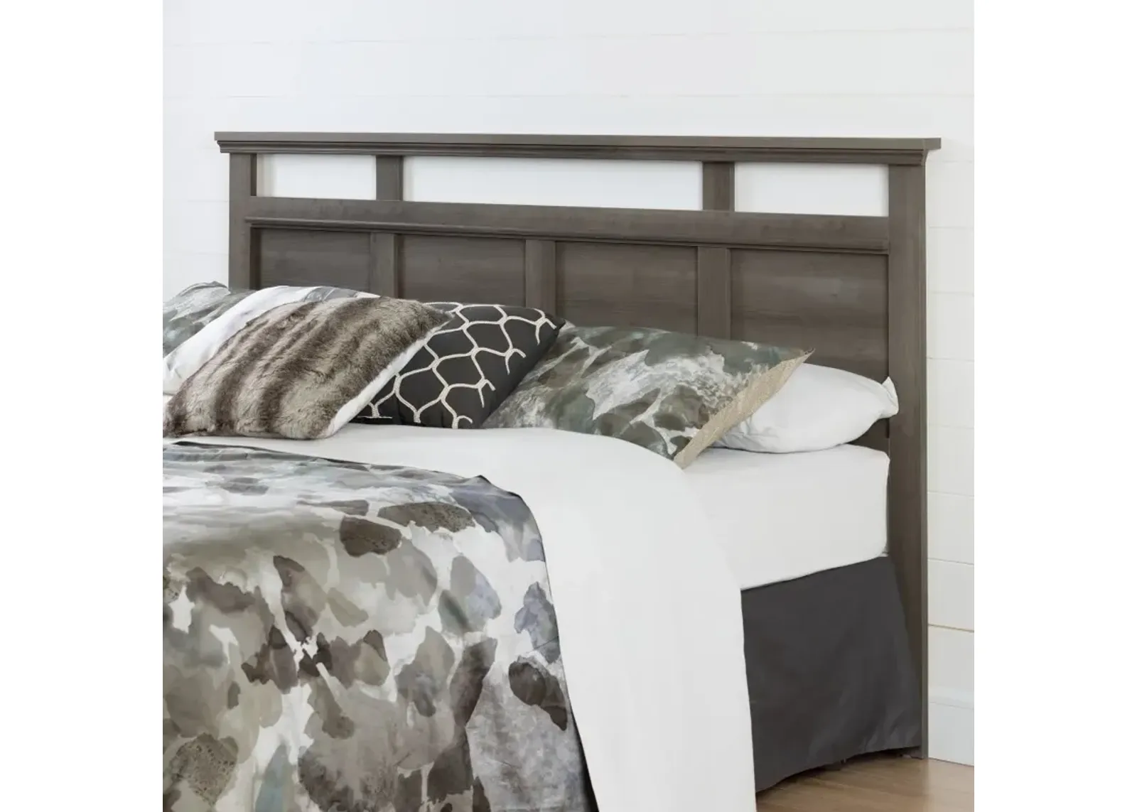 Versa Gray Maple King Headboard - South Shore