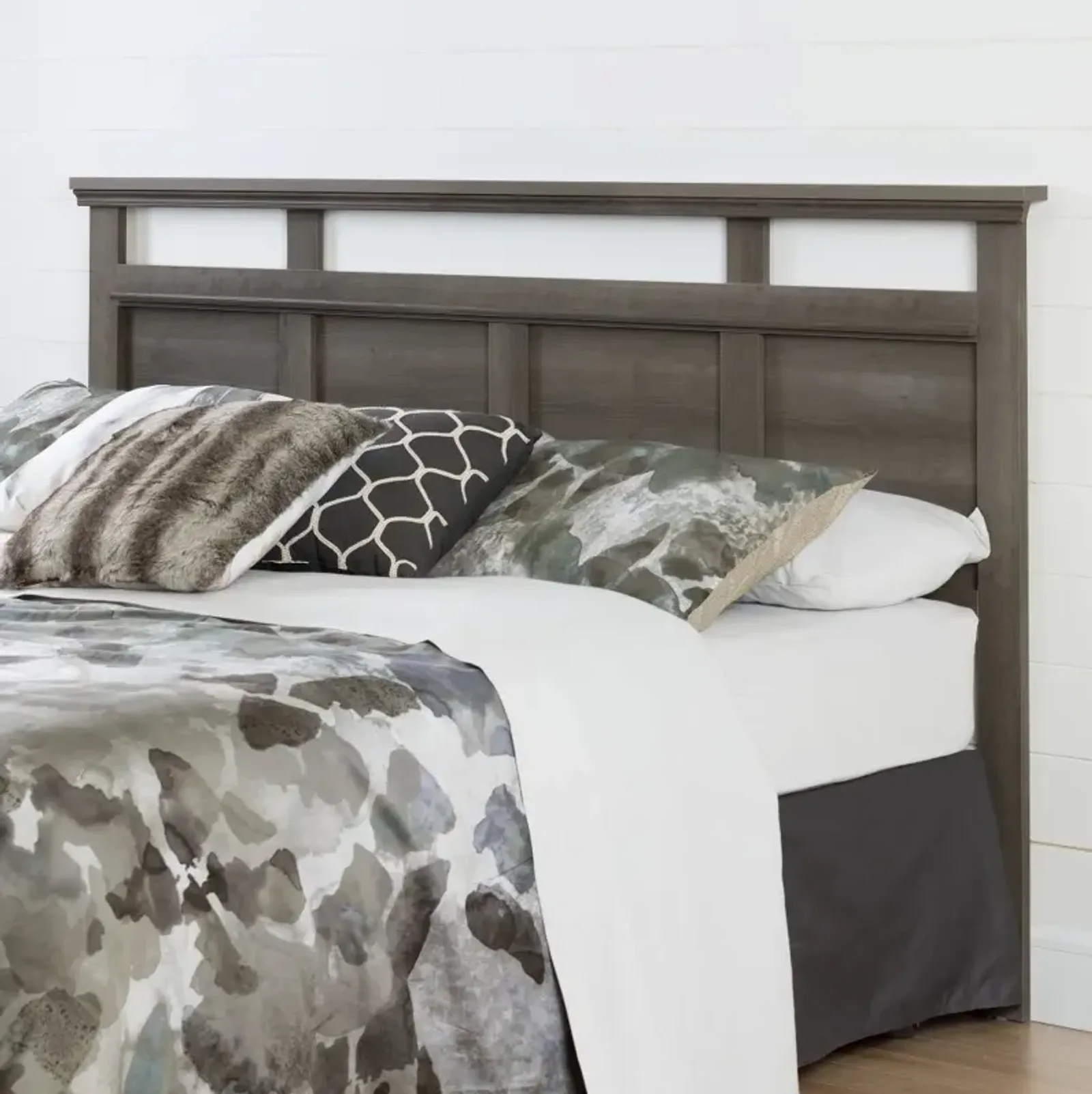 Versa Gray Maple King Headboard - South Shore