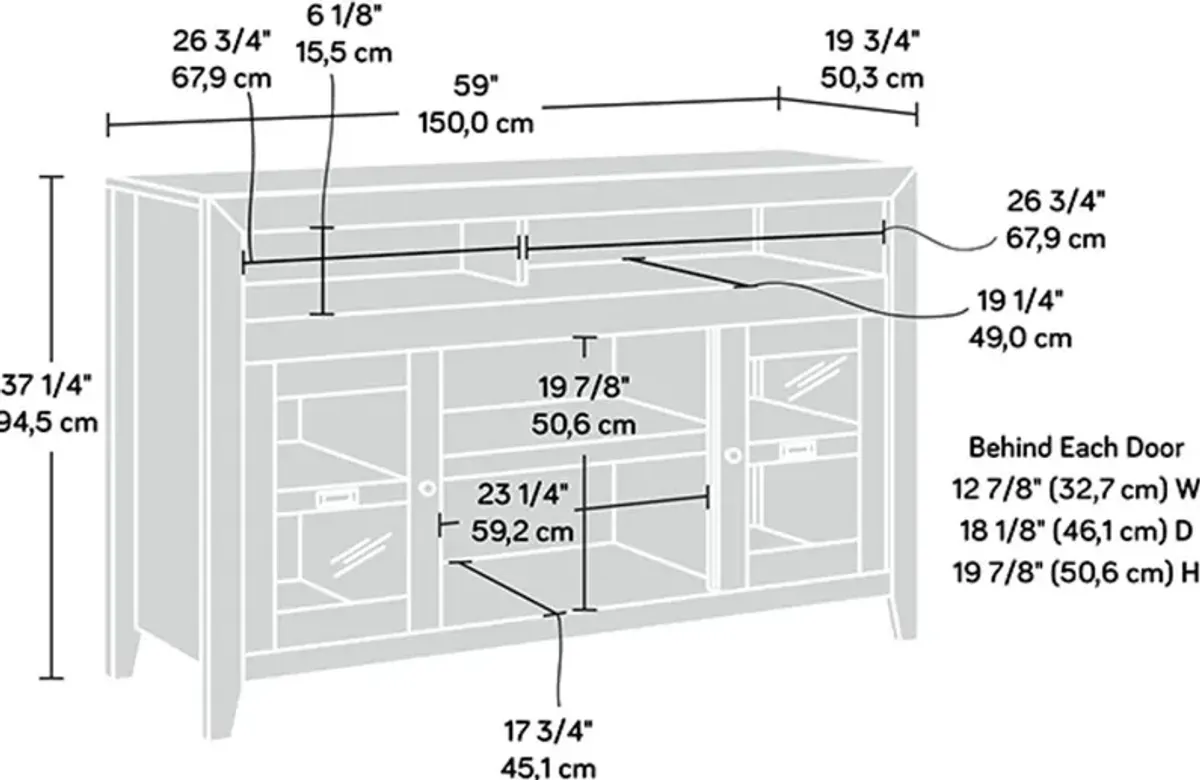 Dakota Pass Craftsman Oak 59" TV Stand