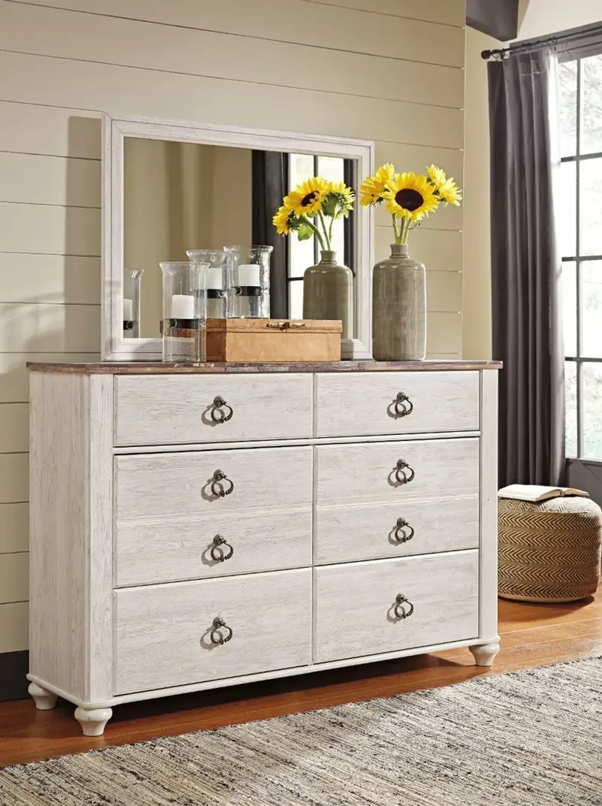 Millhaven Whitewash Dresser