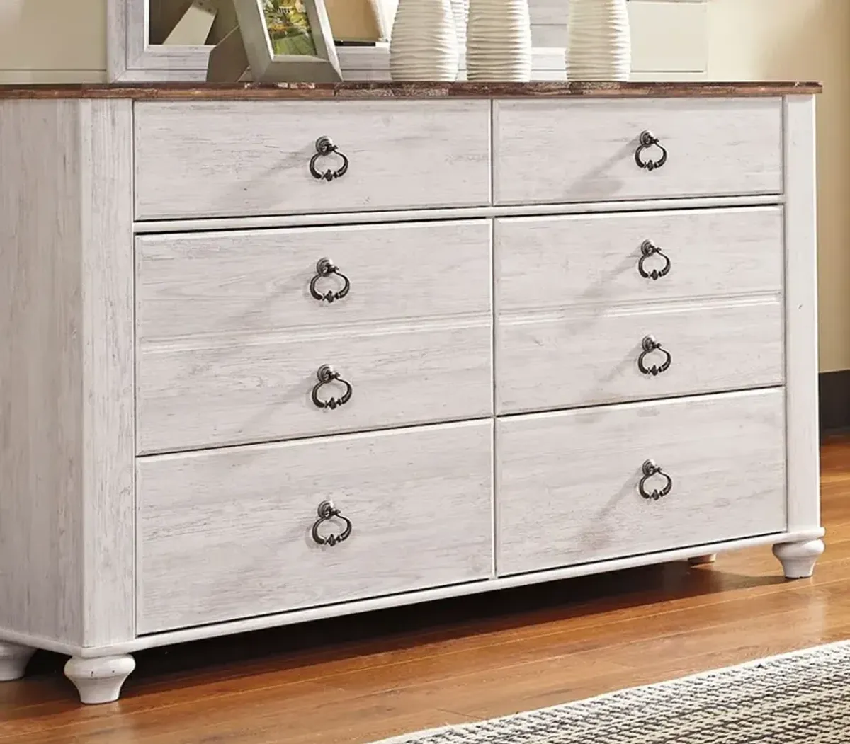 Millhaven Whitewash Dresser