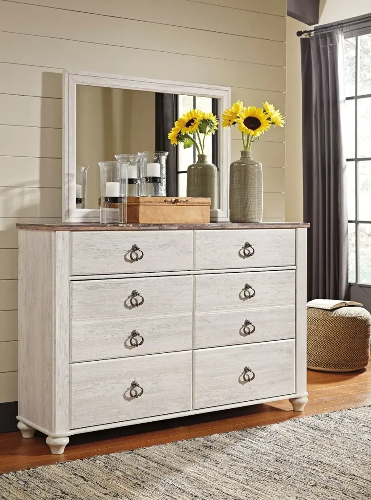 Millhaven Whitewash Dresser