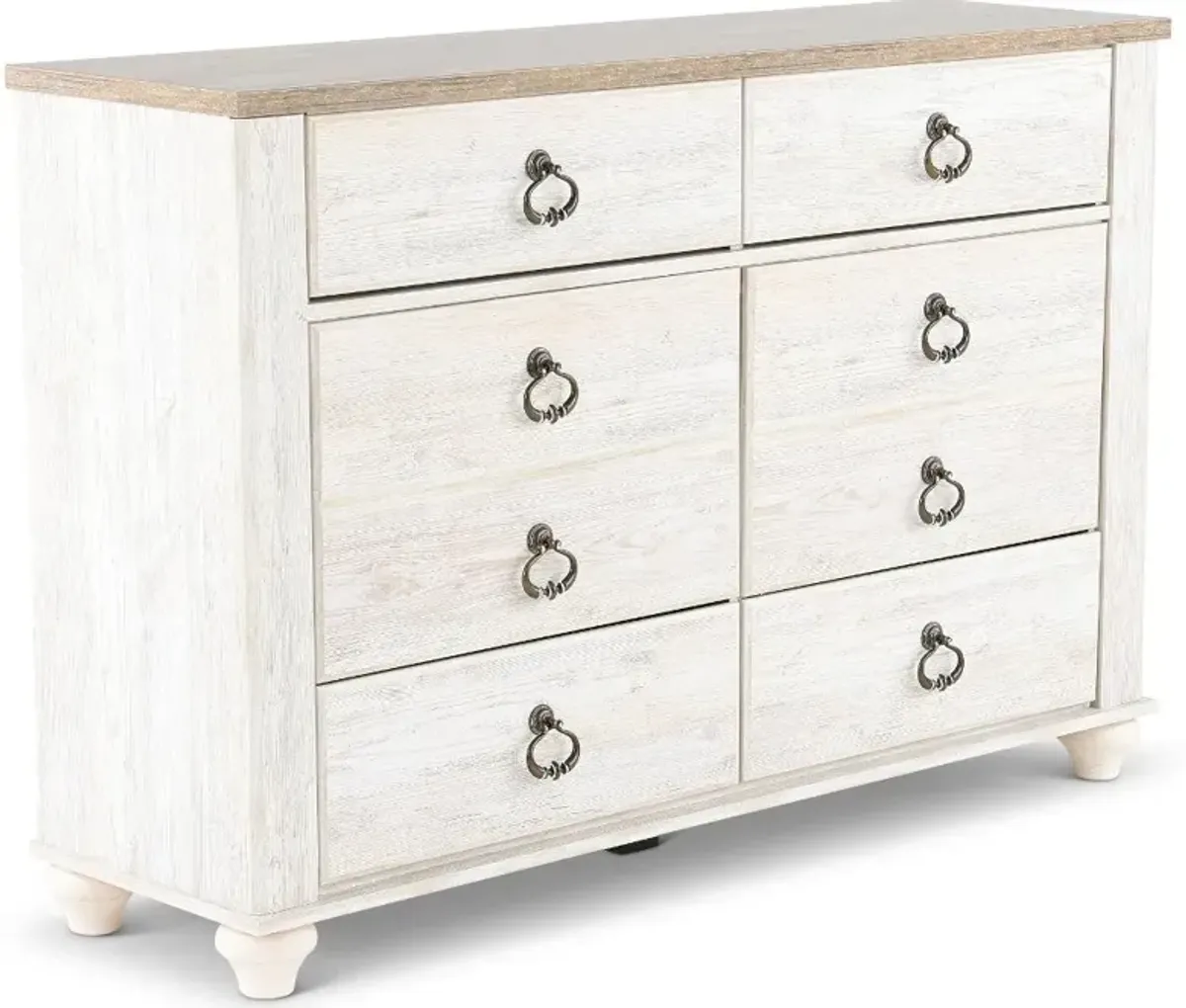 Millhaven Whitewash Dresser