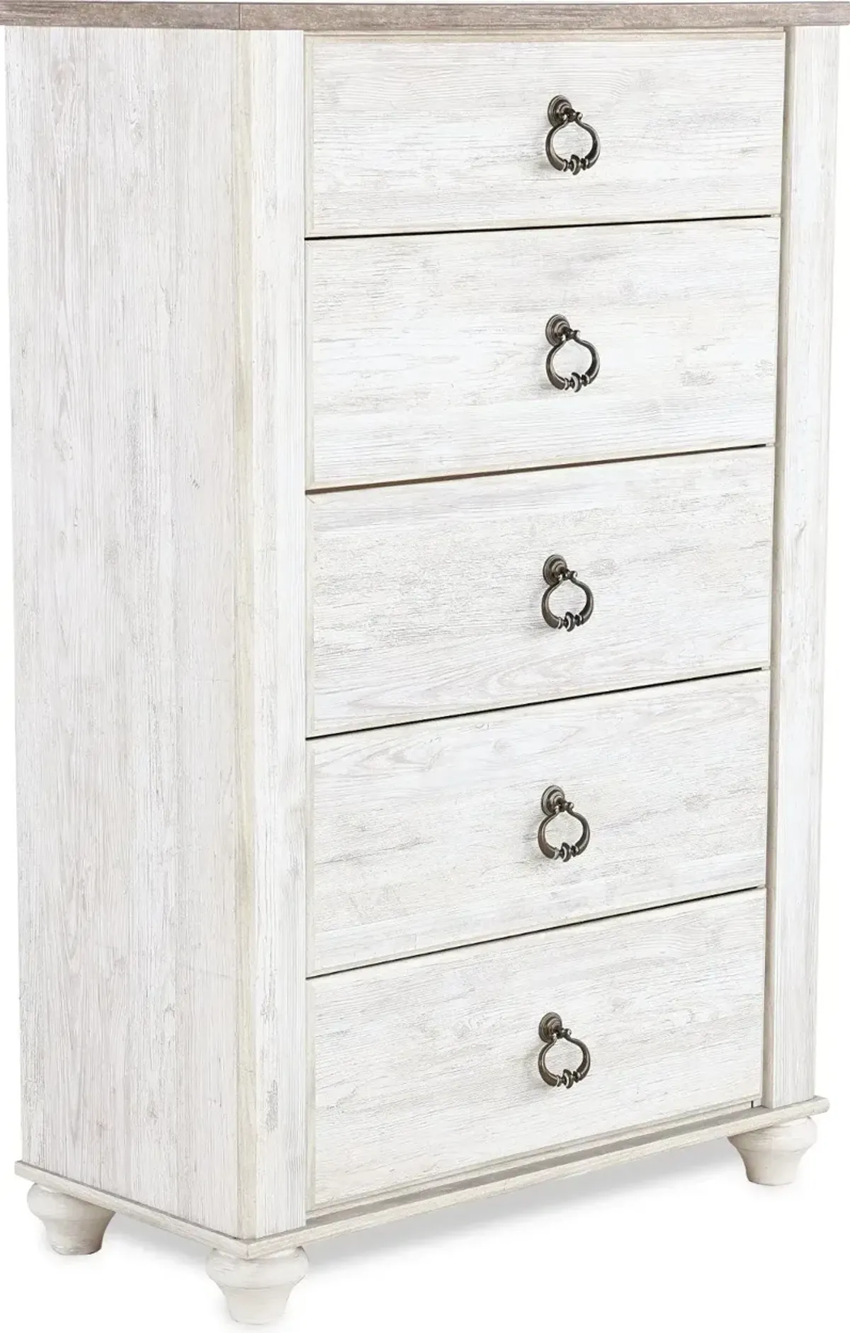 Millhaven Whitewash Chest of Drawers