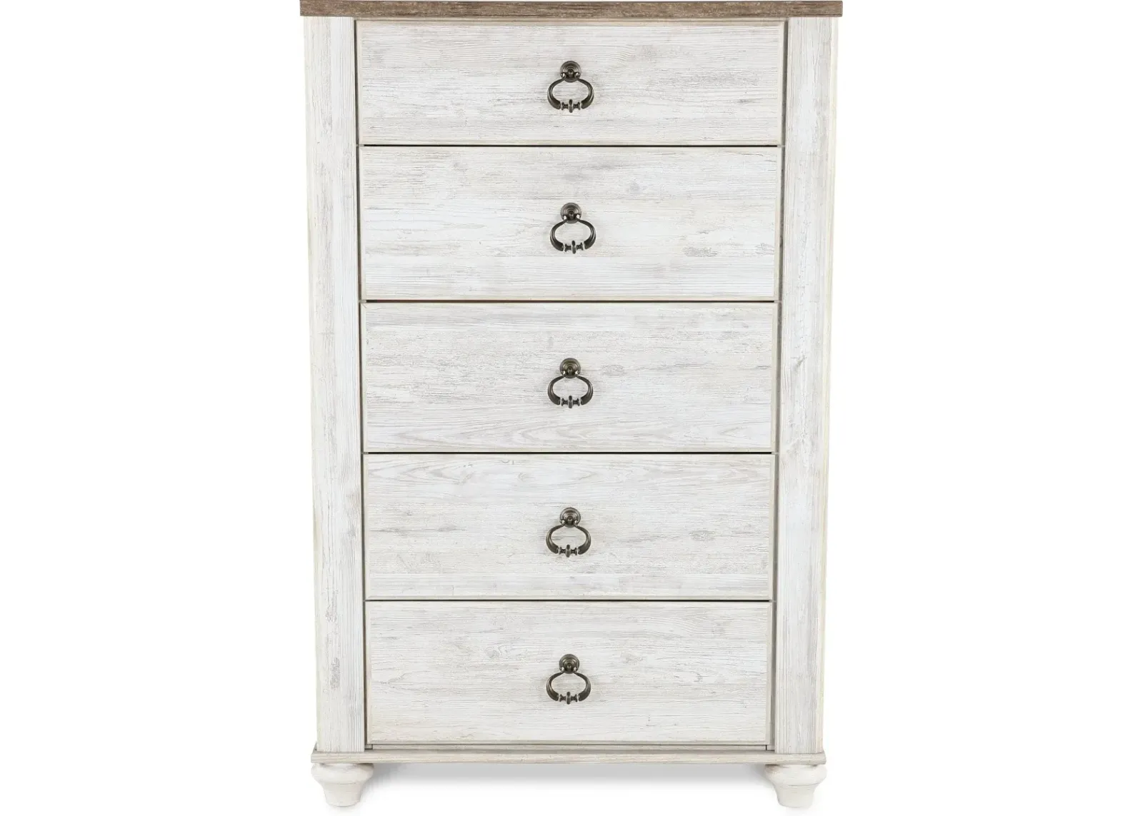 Millhaven Whitewash Chest of Drawers