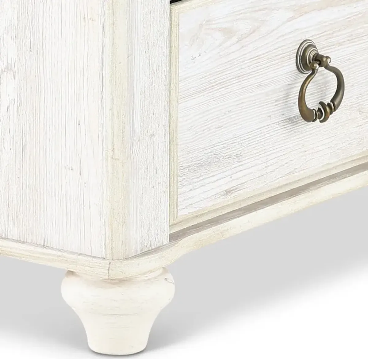 Millhaven Whitewash Nightstand