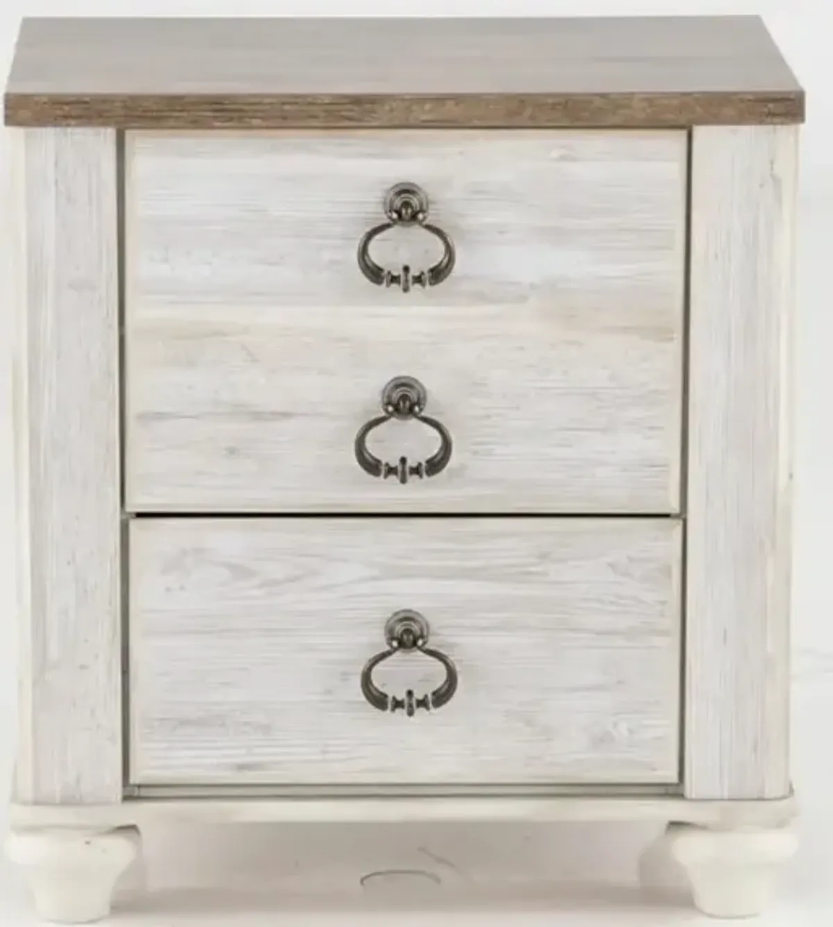 Millhaven Whitewash Nightstand