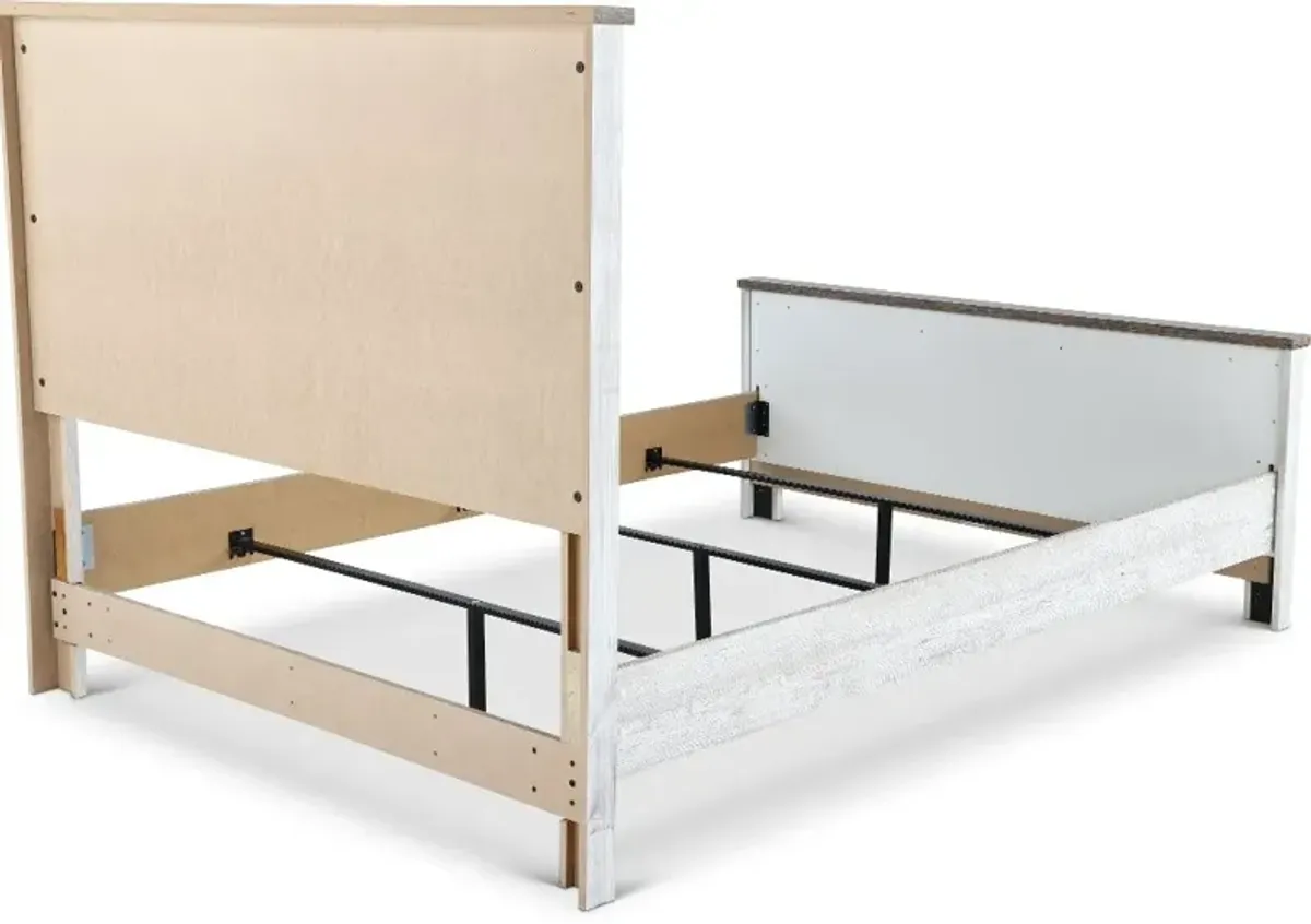 Millhaven Whitewash Queen Bed