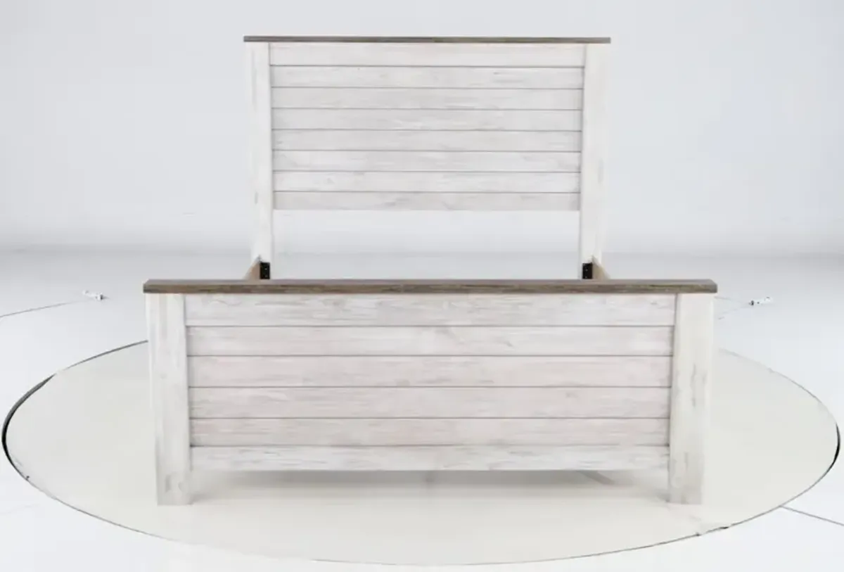 Millhaven Whitewash Queen Bed