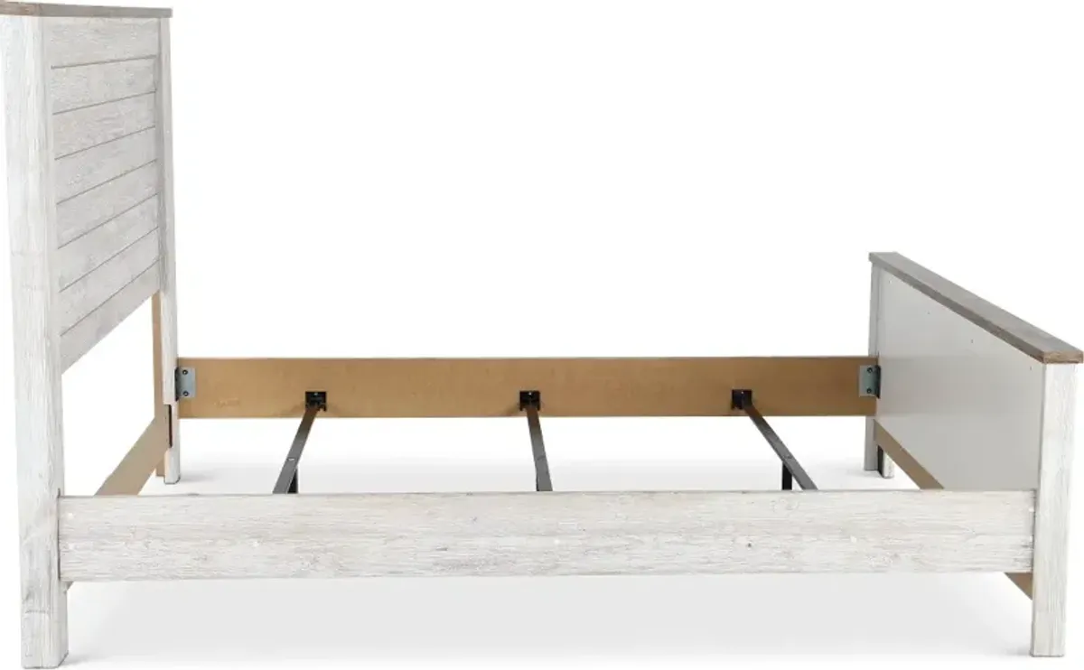 Millhaven Whitewash Queen Bed