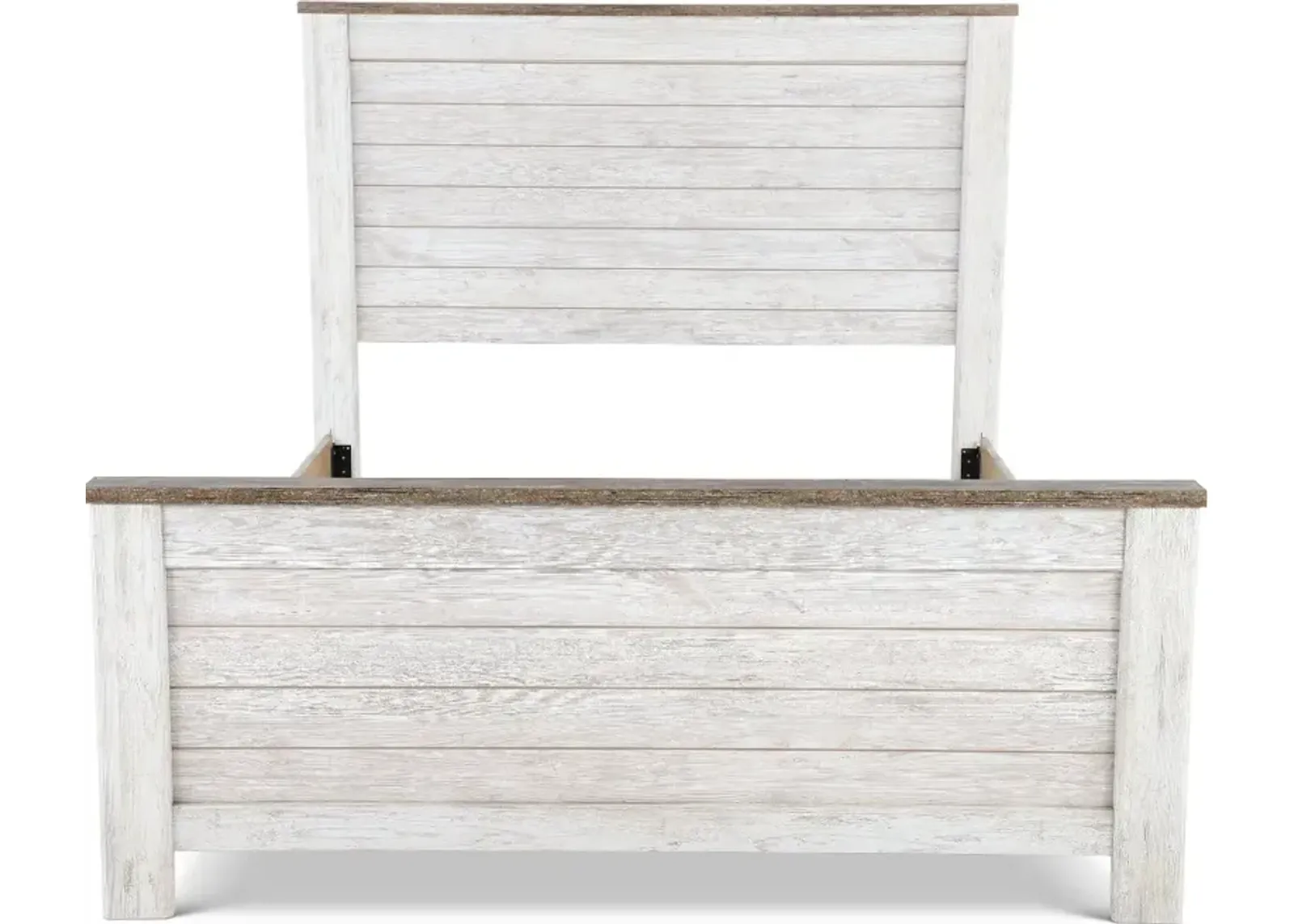 Millhaven Whitewash King Bed