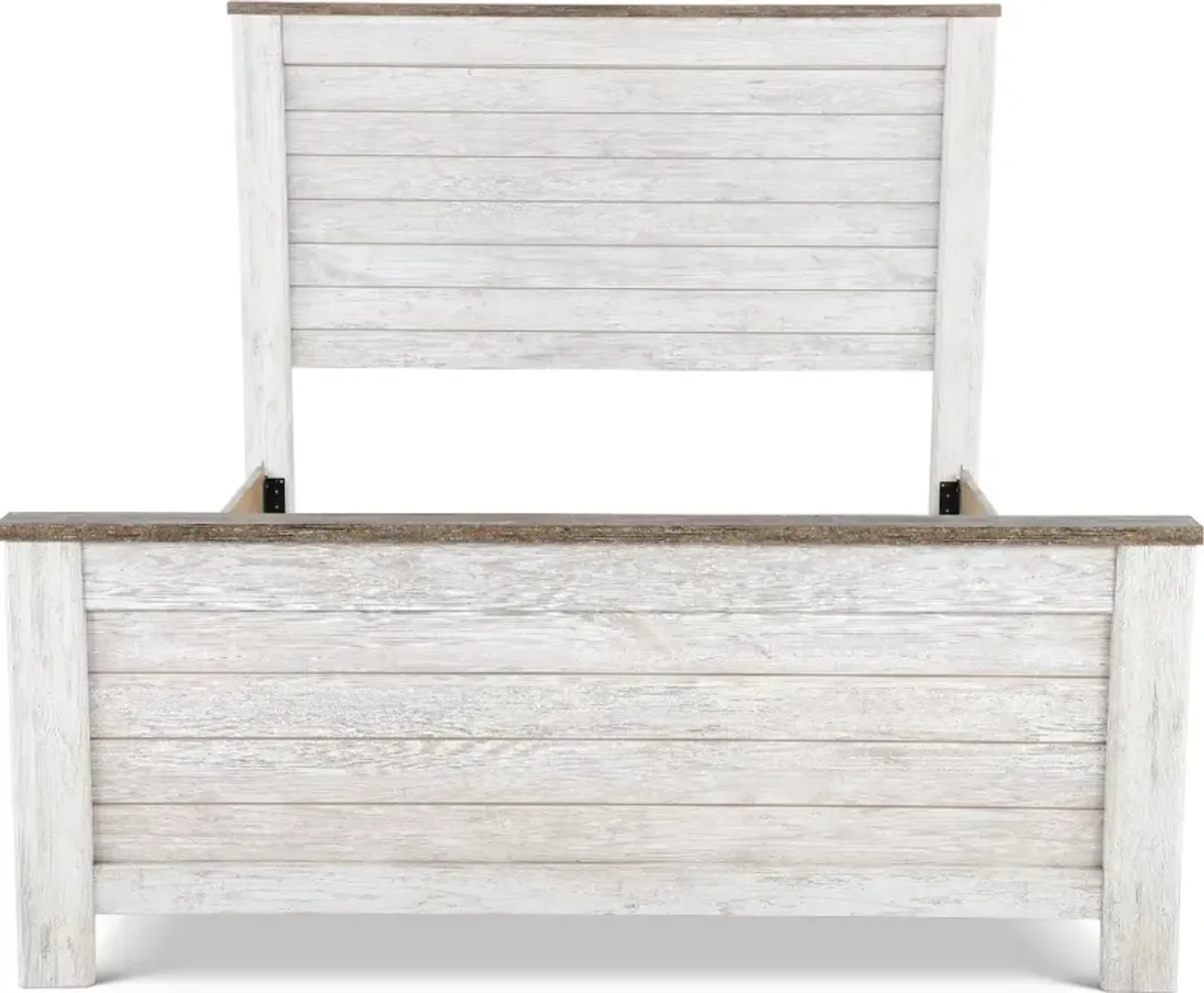 Millhaven Whitewash King Bed